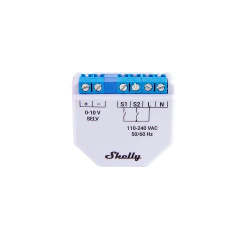 Shelly PLUS 0-10V Dimmer, WiFi-s okos eszköz lámpavezérlőhöz