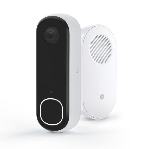 Arlo Essential (Gen.2) Video Doorbell and Chime 2K, vezetéknélküli kaputelefon + sziréna, fehér