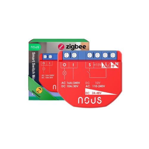 Nous B1Z okos Tuya Zigbee mini kapcsolórelé modul, kapcsolóbemenettel, 1 áramkörös