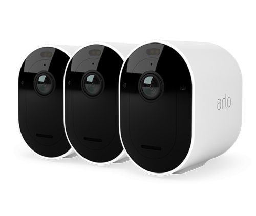 Arlo Pro 5 kültéri biztonsági kamera szett, 3 db kamera, fehér