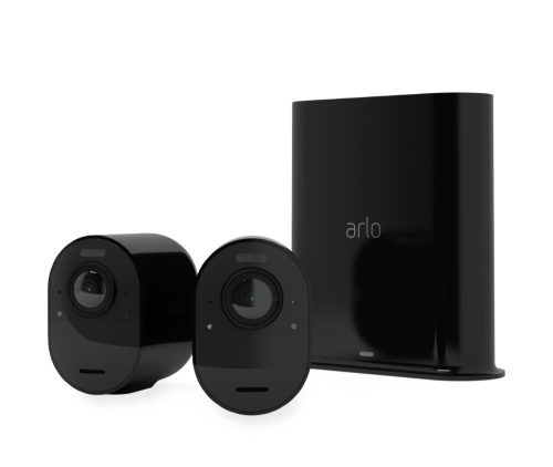 Arlo Ultra 2 kültéri biztonsági kamera szett, 2 db, fekete